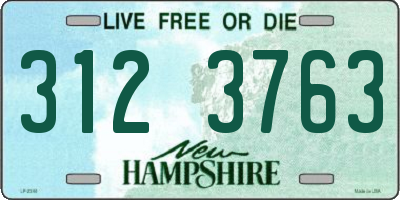 NH license plate 3123763
