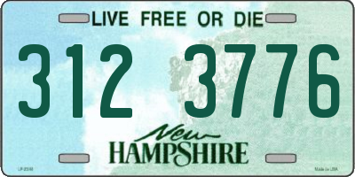 NH license plate 3123776