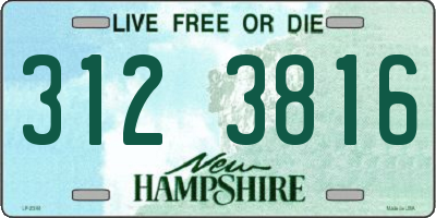 NH license plate 3123816