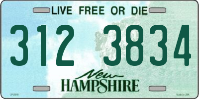 NH license plate 3123834