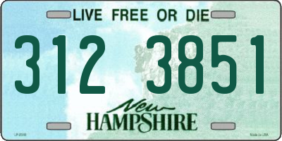 NH license plate 3123851