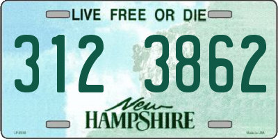 NH license plate 3123862