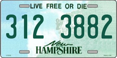 NH license plate 3123882