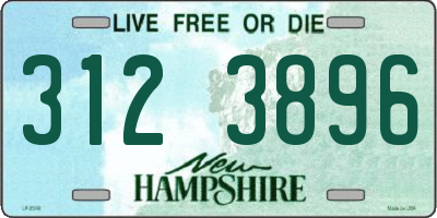 NH license plate 3123896