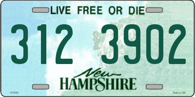 NH license plate 3123902