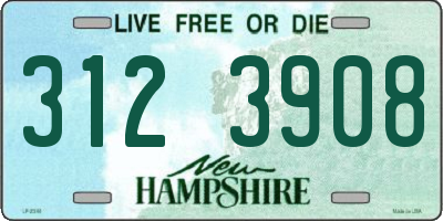 NH license plate 3123908