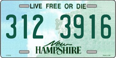 NH license plate 3123916