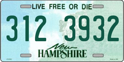 NH license plate 3123932