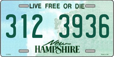 NH license plate 3123936