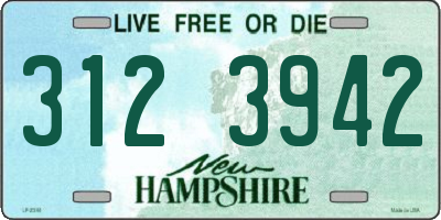 NH license plate 3123942