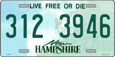 NH license plate 3123946