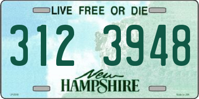 NH license plate 3123948