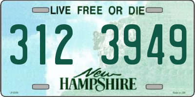 NH license plate 3123949