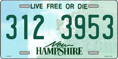 NH license plate 3123953