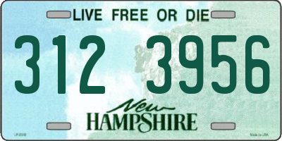 NH license plate 3123956