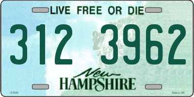NH license plate 3123962