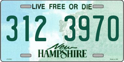 NH license plate 3123970