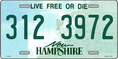 NH license plate 3123972
