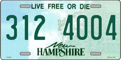 NH license plate 3124004