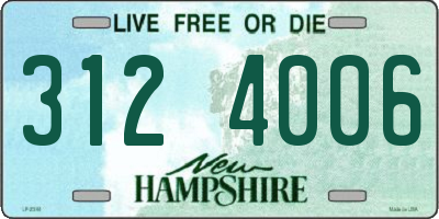 NH license plate 3124006