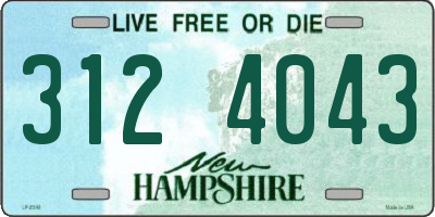 NH license plate 3124043