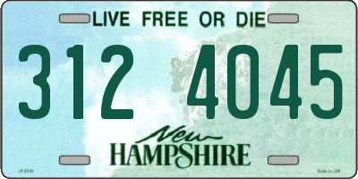NH license plate 3124045