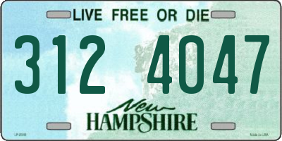 NH license plate 3124047