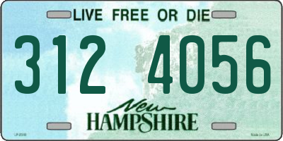 NH license plate 3124056
