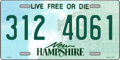 NH license plate 3124061