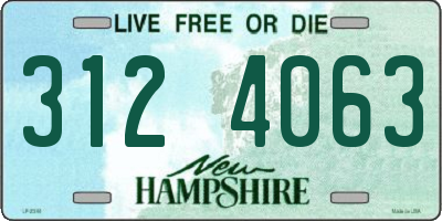 NH license plate 3124063