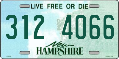 NH license plate 3124066