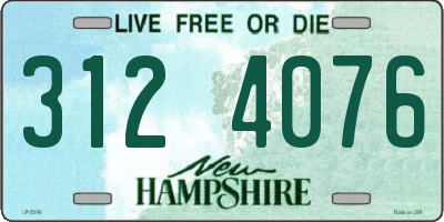 NH license plate 3124076