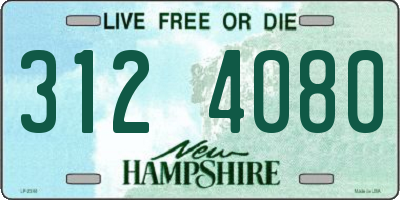 NH license plate 3124080