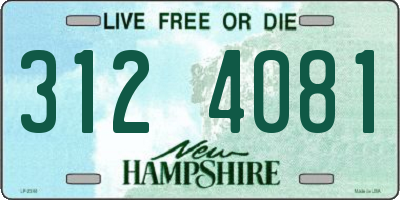 NH license plate 3124081