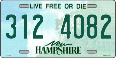 NH license plate 3124082