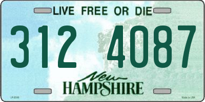 NH license plate 3124087