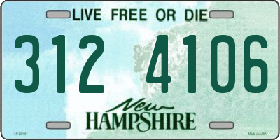 NH license plate 3124106