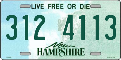 NH license plate 3124113