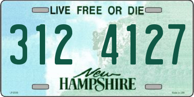 NH license plate 3124127