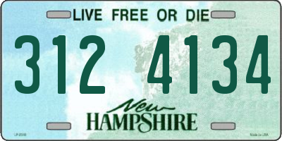 NH license plate 3124134