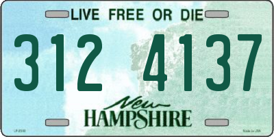 NH license plate 3124137