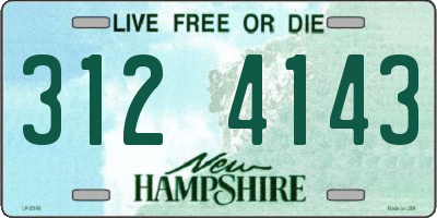 NH license plate 3124143