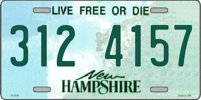 NH license plate 3124157