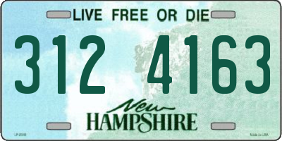 NH license plate 3124163