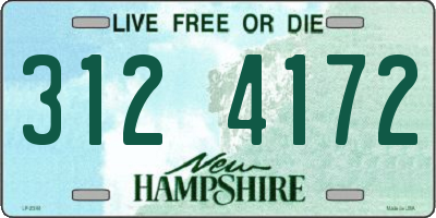 NH license plate 3124172