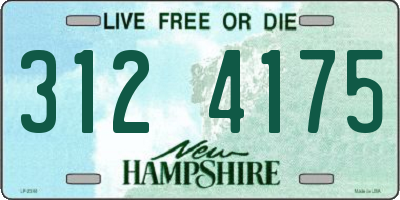 NH license plate 3124175