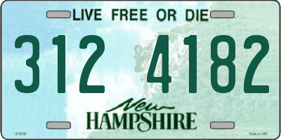 NH license plate 3124182