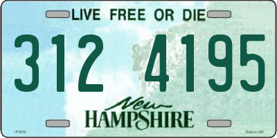 NH license plate 3124195