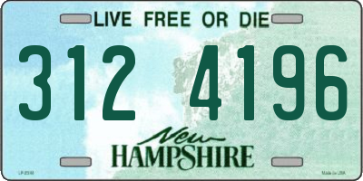 NH license plate 3124196