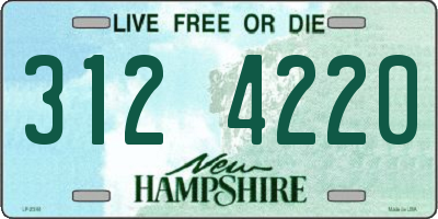 NH license plate 3124220